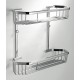 SAPHO SMART 1322-103 dvoupatrová police 390x300x125mm, chrom
