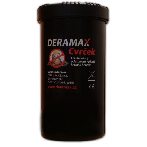 Deramax Cvrček elektronický odpuzovač - plašič krtků a hryzců 0300