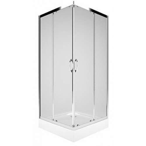 KOLO Rekord čtvercový sprchový kout 80 x 80 cm, posuvné dveře, čiré sklo PKDK80222003