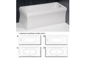 ADRIANA 160 panel rohový tyo "UL", výška 59 cm + kupon 200 Kč