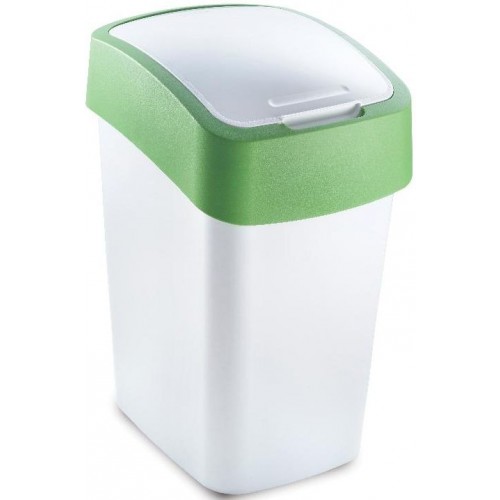 CURVER Odpadkový koš Flipbin, 65,3 x 29,4 x 37,6 cm, 50 l, zelený, 02172-706