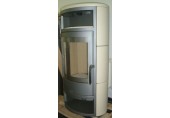 ABX Polar 4654-6-III krbová kamna na dřevo, šedé + kachle Champagne