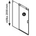 GELCO Dragon sprchové dveře dvoudílné posuvné 160 L/P, sklo čiré GD4616