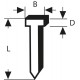 BOSCH Hřeb, typ 47, 1,8 x 1,27 x 16 mm 1609200376
