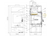 HAAS-SOHN Clona volná ADRIA II 25x260x445 mm LACFIRE  0050501490005