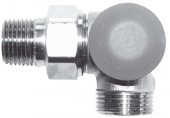 HERZ TS-98-VHF-Termostatický ventil M30x1,5 úhlový pravý 1/2" šedá krytka 1764626