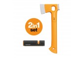 Fiskars Univerzální lehká sekera X-series™ (XS) X13 + ostřič nožů a seker Xsharp™ 1075437