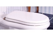 SAPHO RETRO 109001 WC sedátko, polyester, bílá/chrom