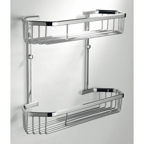SAPHO SMART 1322-103 dvoupatrová police 390x300x125mm, chrom