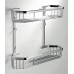 SAPHO SMART 1322-103 dvoupatrová police 390x300x125mm, chrom