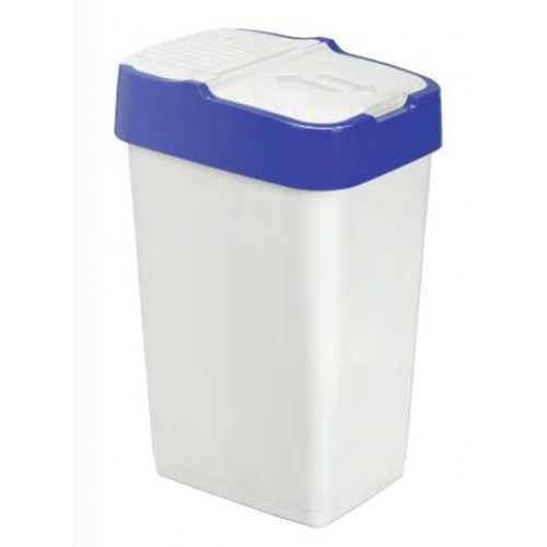 HEIDRUN odpadkový koš PUSH & UP 18l, bílá/modrá 1340