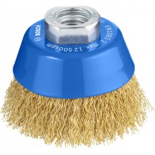 BOSCH Hrnkový kartáč, zvlněný drát, 70, mosazný povrch 70 mm, 0,3 mm, M14 1608614020