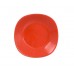 VETRO-PLUS Talíř hluboký červený square 23cm 203093872A