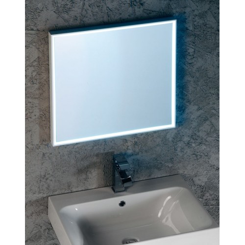 SAPHO FLOAT 22556 zrcadlo s LED osvětlením 40x60cm, bílá