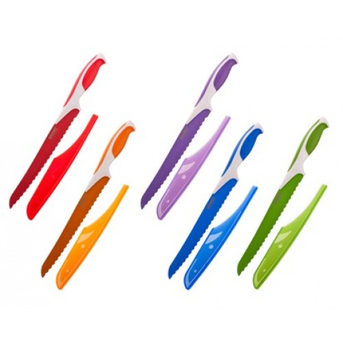 BANQUET Nůž na chléb 8"+pouzdro na čepel Symbio New 19 cm, mix 25LI008151MIX-A