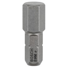 BOSCH Šroubovací bit zvlášť tvrdý Extra-Hart HEX 8, 25 mm 2607001730