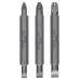BOSCH 3dílná sada oboustranných čepelí S 1,2x6,5, S 0,6x4,5, S 0,8x5,5; PZ1, PZ2, PZ3; 60 mm 2607001747