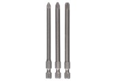 BOSCH 3dílná sada šroubovacích bitů Extra-Hart PZ1; PZ2; PZ3; 89 mm 2607001761