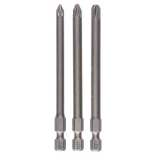 BOSCH 3dílná sada šroubovacích bitů Extra-Hart PZ1; PZ2; PZ3; 89 mm 2607001761