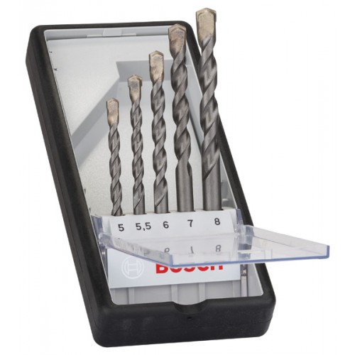 BOSCH 5dílná sada vrtáků do betonu Robust Line CYL-3 5; 5,5; 6; 7; 8 mm 2607010526