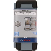 BOSCH 18dílná sada vrtáků do kovu Toughbox HSS-Co, DIN 338, 135° 2607017047
