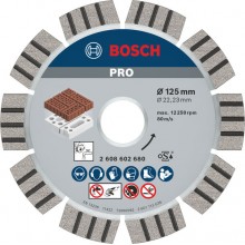 BOSCH Best for Abrasive Diamantový dělicí kotouč, 125 x 22,23 x 2,2 x 12 mm 2608602680