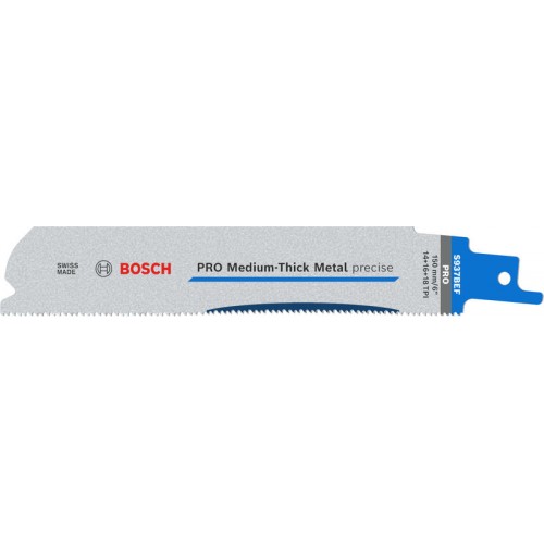 BOSCH Pilový list PRO Medium-Thick Metal precise S937BEF, 1,1×25×150 mm, 25 ks 2608658992