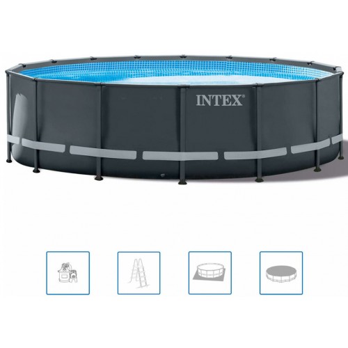 VÝPRODEJ INTEX ULTRA XTR FRAME POOLS Rámový bazén 61 x 122 cm s filtrací 26334NP POŠKOZENÝ OBAL!!