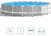 INTEX PRISM FRAME POOLS SET Bazén 610 x 132 cm s kartušovou filtrační pumpou 26756NP