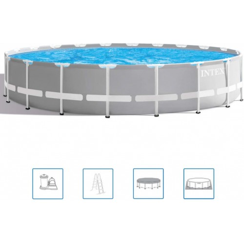 BAZAR INTEX PRISM FRAME POOLS SET Bazén 610 x 132 cm s kartušovou filtrační pumpou 26756NP POŠKOZENÝ OBAL!!