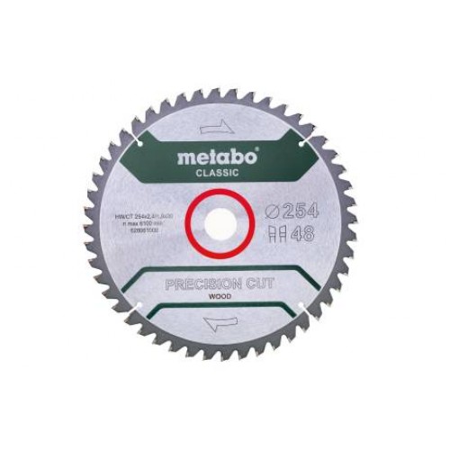 Metabo Pilový kotouč "precision cut wood - classic", 254x30, Z48 WZ 5°neg. 628061000