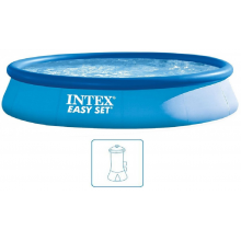 INTEX Easy Set Pool Bazén 396 x 84 cm s kartušovou filtrační pumpou 28142NP