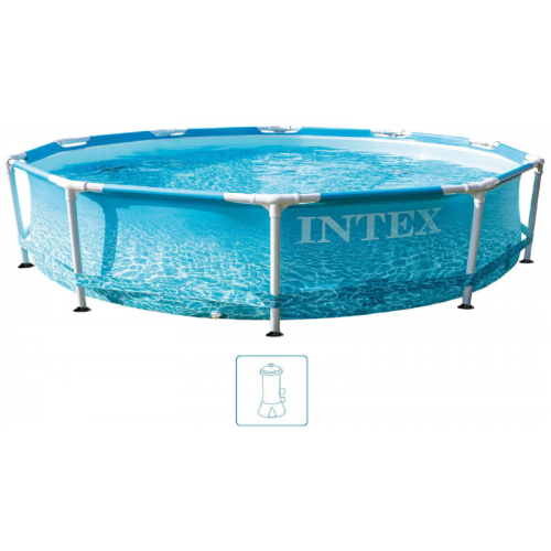 BAZAR INTEX METAL FRAME POOLS Bazén 305 x 76 cm s kartušovou filtrací 28208GN POŠKOZENÝ OBAL!!