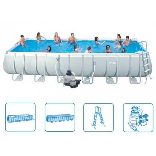 INTEX Ultra Frame Pool 7,32 x 3,66 x 1,32 m, 28362NP INTEX Ultra Frame Pool 7,32 x 3,66 x 1,32 m, 28362NP