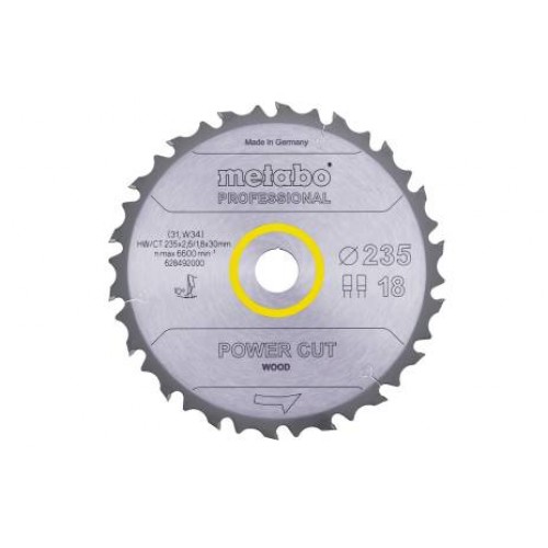 Metabo pilový kotouč pro okružní pily 235X30 Z18 FZ / FA 10 ° 628492000