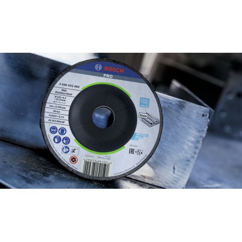 BOSCH Expert for Inox Hrubovací kotouč profilovaný, 115x22,23x6 mm 2608600539