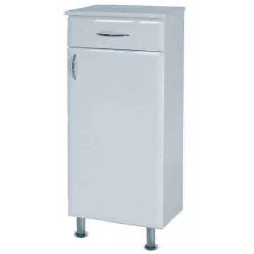 INTEDOOR AZZURRA nízká koupelnová skříňka na dvou nožičkách pravá AZSN35PN/63