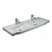 Villeroy & Boch Sentique Dvojumyvadlo na skříňku 1300x520 mm, bez přepadu, bílá alpin