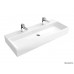 Villeroy & Boch Memento Umyvadlo k montáži s nábytkem 1000x470 mm, pro dvě 1otvorové armatury, bílá alpin