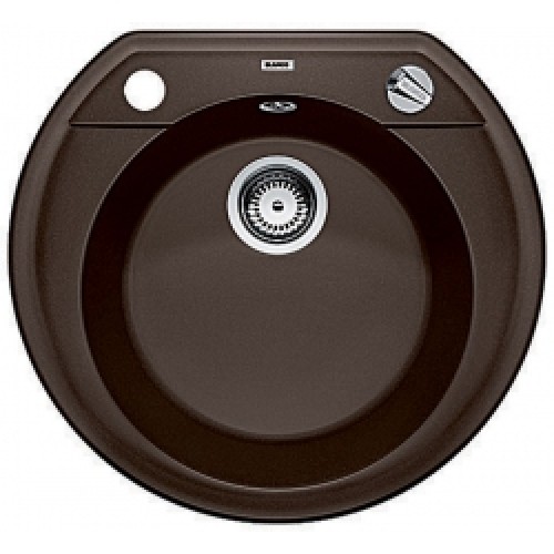 BLANCO Rondoval 45 dřez s excentrem, včetně sifonu, kávová 515665