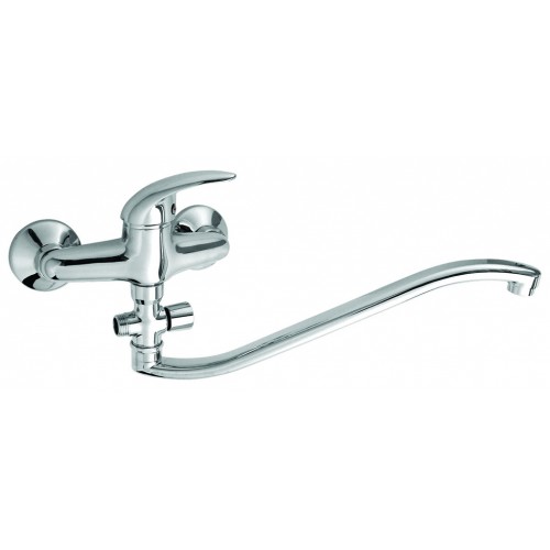 NOVASERVIS METALIA paneláková nástěnná vanová baterie 150mm chrom-plná 55032,0