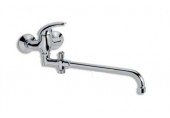 NOVASERVIS METALIA paneláková nástěnná vanová baterie 100mm chrom-plná 55037/1,0