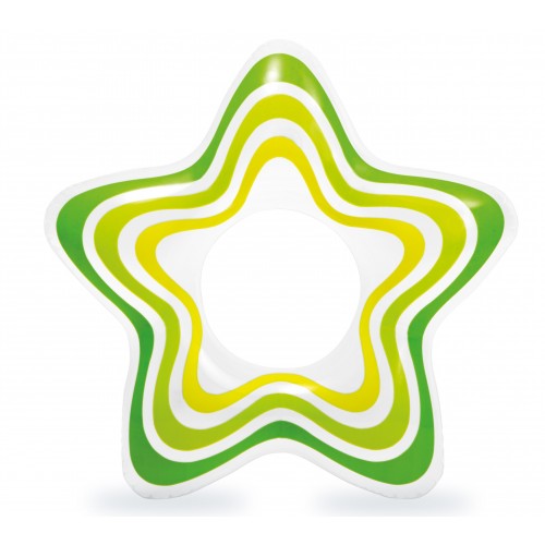 INTEX Nafukovací kruh hvězda, zelený 59243NP