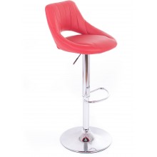 G21 Barová židle Aletra koženková, prošívaná červená 60023185
