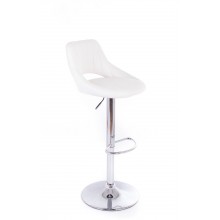 G21 Barová židle Aletra koženková, prošívaná bílá 60023186