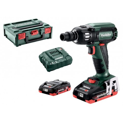 Metabo 602205800 SSW 18 LTX 400 BL Aku rázový utahovák, 18V 2X4.0 Ah, MetaBOX