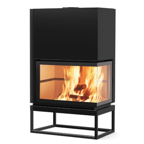 EDILKAMIN SIDE 2 V krbová vložka rohová, nucený oběh, s ventilátorem, pravé 738250