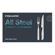 Fiskars Sada steakových příborů All Steel, 24 ks 1027505