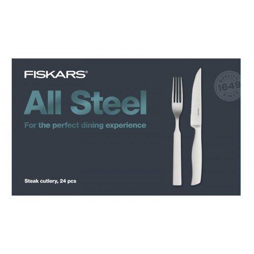 Fiskars Sada steakových příborů All Steel, 24 ks 1027505 Fiskars Sada steakových příborů All Steel, 24 ks 1027505