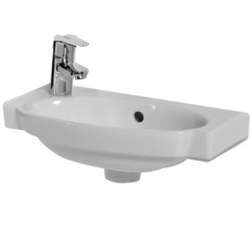 Jika TIGO umývátko 45cm s otvorem pro baterii vlevo bílá H8152120001051 Jika TIGO umývátko 45cm s otvorem pro baterii vlevo bílá H8152120001051